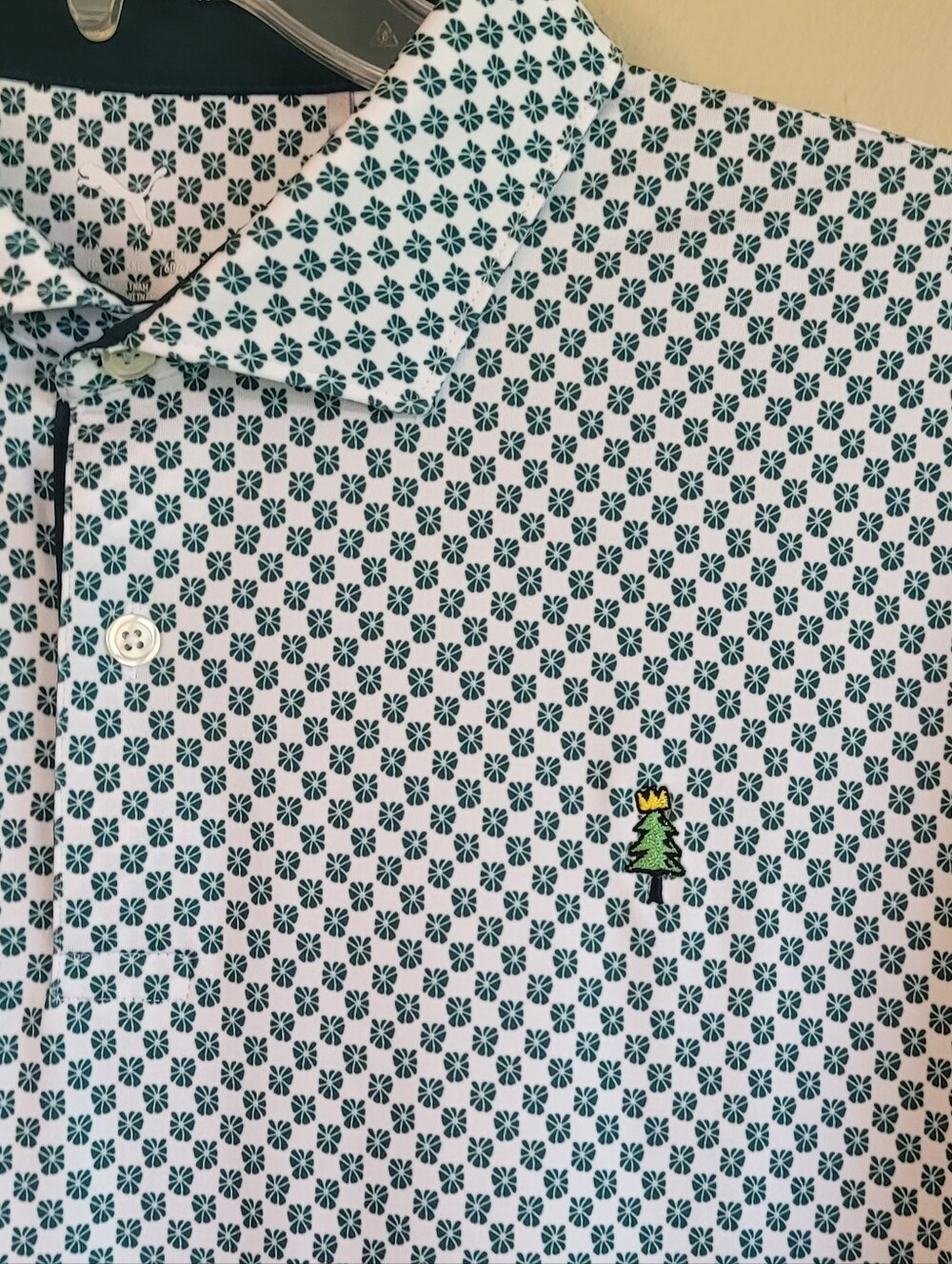 🔥RARE Puma MATTR Polo XL White Green The Tree Farm SC Golfer's Journal Tourney